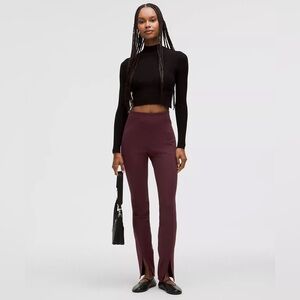 Lululemon Stretch Knit High-Rise Pull-On Pant Garnet Red